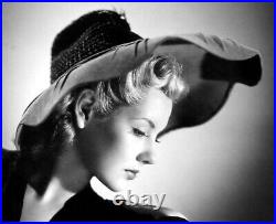 Custom Made Bespoke Vintage 1940s Woman's Cartwheel Style Navy Blue Hat