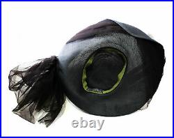 Dashing Black 1940s Hat with Asymmetric Silhouette Fine Straw 40s Rare Milline