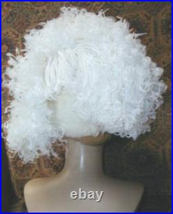 Dramatic 1950s LILLY DACHE White Ostrich Plume Hat Frilly Dr. Zhivago Style