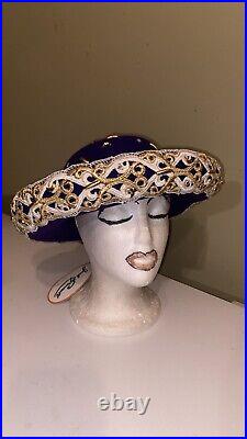 Elegant NWT Dress/Church Hat By Jack McConnell