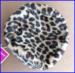 Excellent 1960s Sydney Blumenthal -Faux Leopard Skin Pill Box Hat, Still Tagged