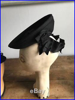 Exceptional Lot of 15 Vintage 1930s 1940s Hats Tilt Fascinators