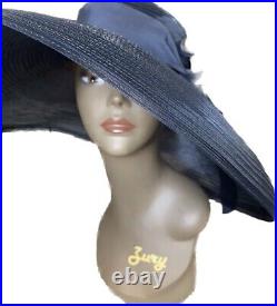 Exquisite Women's BLUE Hat Brenda Waites Bolling, USA
