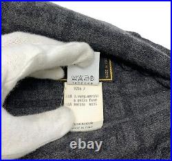 FENDI Vintage Zucca Monogram Knit Beanie #42 Hat Fashion Accessory Wool RankAB+
