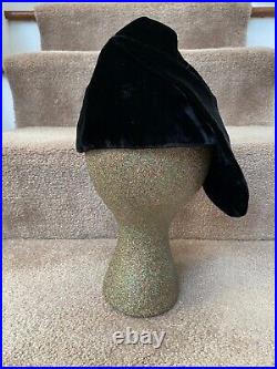 Fab Dramatic Velvet Vintage Hat