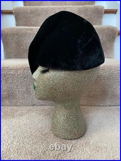 Fab Dramatic Velvet Vintage Hat