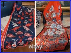 Fab! VTG Mixed Lot Scarves Hats Purses Gloves Red White Blue 25pc 1940s-1970s