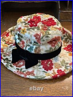 Fab Vintage Bohemian Hippy Hat NWT Fall Colors, Carpetbagger Chapeau 1960s BOHO