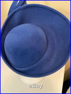 Fabulous Blue Jack McConnell Boutique Dress Hat