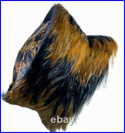 Feathered Hat MR. JOHN Classic NY Paris Wool Dress Vintage NWT