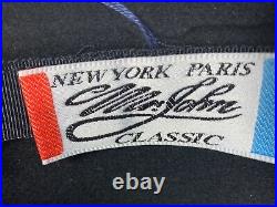 Feathered Hat MR. JOHN Classic NY Paris Wool Dress Vintage NWT