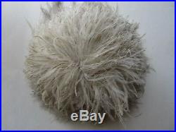 Frank Olive Bonwit Teller Cocktail Hat Giggly Ostrich Plume Feather Derby Church