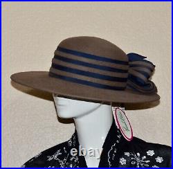 Frank Olive New York for Saks Fifth Avenue Wool Felt Hat NEW