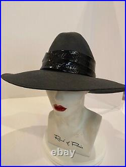 Frank Olive Private Collection Vtg Fedora Classic OOAK Derby Church Hat, VIDEO