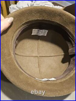 GORGEOUS GUCCI Vintage 1970s RARE COLLECTIBLE Cocoa Felt Wool Hat