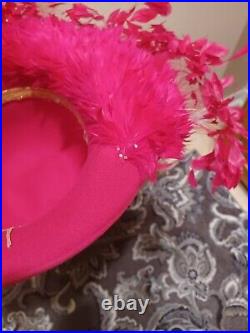 George Zamau'l? HOT PINK Dangling Feathers, looks as Jack McConnell hat