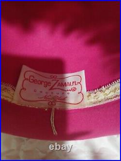 George Zamau'l? HOT PINK Dangling Feathers, looks as Jack McConnell hat