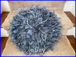 Gorgeous Vintage Hat Stunning Blue Color Feathers