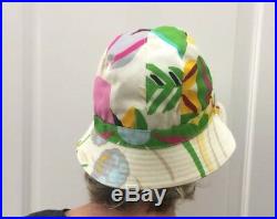Gucci Vintage Womens Floral Fedora Hat Size Small