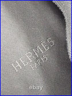 HERMES Vintage Womens Black Cashmere Beret Hat Sz 55cm
