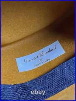 Harriet Rosebud New York Hat with Box USA, Brown