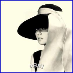 Hat Wide Brim Audrey Hepburn Fedoras Breakfast At Tiffany Elegant Wool Black