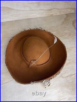 Jack McConnell vintage wool made in USA feather hat one of a kind