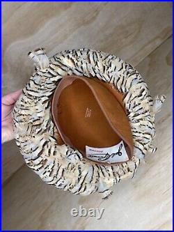 Jack McConnell vintage wool made in USA feather hat one of a kind
