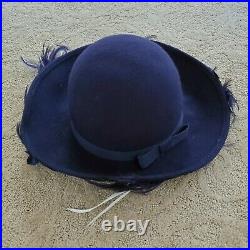 Jack mcconnell vintage hats Blue Wool Made In USA