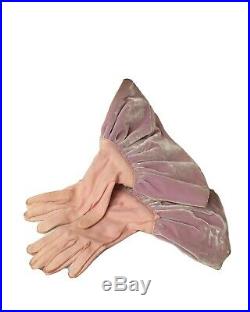 KENETH HOPKINS-1940s AMAZING Velvet Turban & Gloves