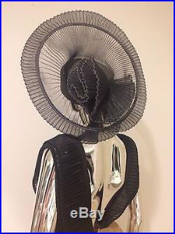 Kentucky Derby Vtg Pinup Drag Queen Burlesque Stage Church Showgirl Hat Designer