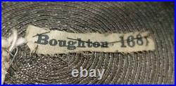 Ladies Woman's Hat Bonnet Antique Original Label Boughton Troy Albany