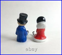 Lot Lady Gent Place Card Holder Top Hat Porcelain Figurine German Art Deco VTG