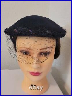 Lot of 10 Vintage 1950s 1960s Women's Hat