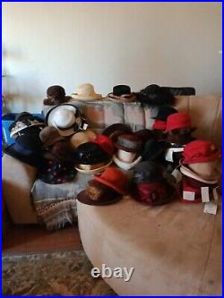 Lot of 50 Women's VINTAGE Hats