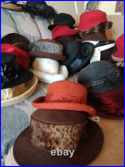 Lot of 50 Women's VINTAGE Hats