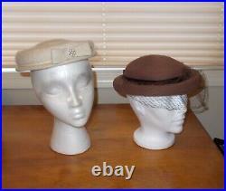 Lot of 7 Vintage Ladies Hats