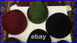 Lot of 8 Hats Vintage Womens Hat Theater Props Church Costume Netting Bows USA