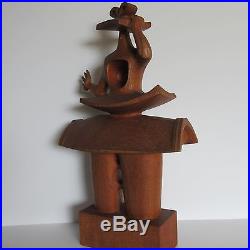 MID Century Sculpture Abstract Expressionism Cubism Modernism Vintage Hat Woman