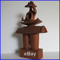 MID Century Sculpture Abstract Expressionism Cubism Modernism Vintage Hat Woman