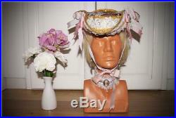 Marie Antoinette Vintage Inspired Tricorn Fantasy Costume Handmade Cosplay Hat