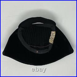Milgrim Vintage Black Velvet Handmaid's Tale Hat 1940s 1950s Halloween Costume
