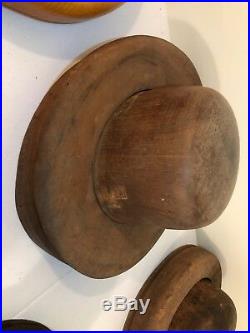 Millinery Hat Blocks Molds Vintage Antiques Lot Mens Womens Incredible Lot