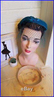 Mixed Lot of 10 Vintage Women's Hats Hat Toppers Pillbox Cocktail Union Made USA