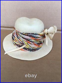 Mr. John Jr. Woman's Flower Vintage Hat kentucky derby hat NOS new