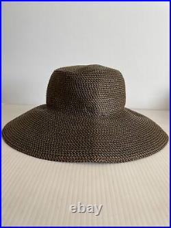 NEW Eric Javits'Hampton' Straw Sun Hat Antique