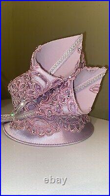 NWT Gorgeous Lavender Dress/Church Hat By Mr. Song