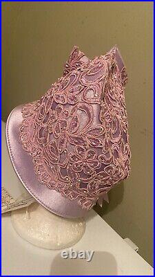 NWT Gorgeous Lavender Dress/Church Hat By Mr. Song