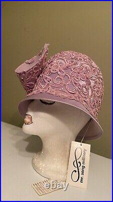 NWT Gorgeous Lavender Dress/Church Hat By Mr. Song