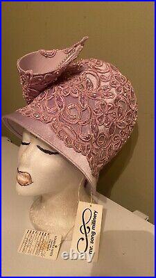 NWT Gorgeous Lavender Dress/Church Hat By Mr. Song